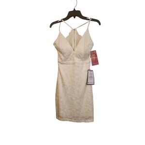 Macy Emerald Sundae Little White‎ Dress Junior L Large White NWT